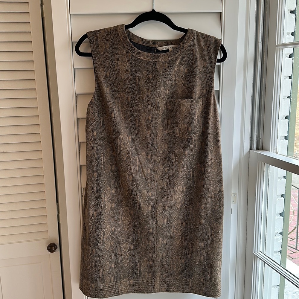 Rachel Roy snake print mini dress with pockets!